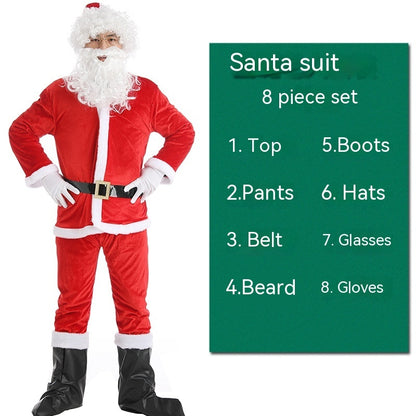 Christmas Costume Men's And Women's Clothing Full Set Performance Costume