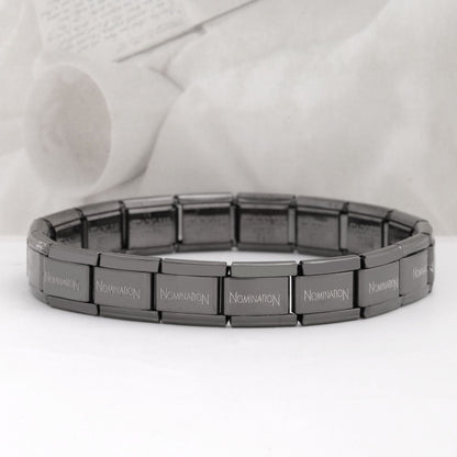 Women's 9mm Italian Elastic Mix Bracelet Fashion Stainless Steel DIY Youth Favorite Accessories