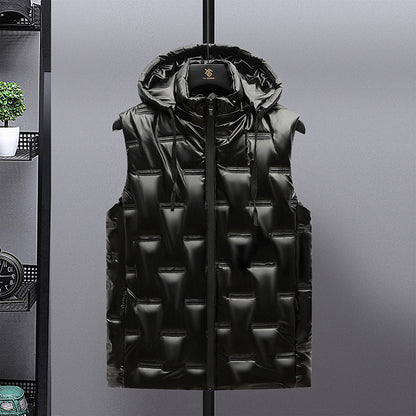 Men's Glossy Down Cotton Thermal Vest