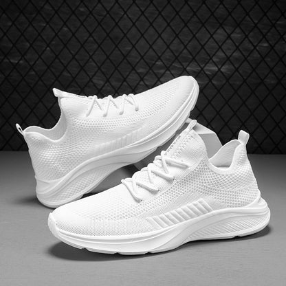 Breathable White Mesh Men's Casual Sneaker