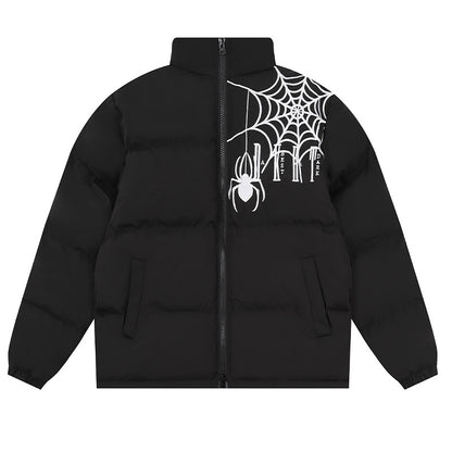 Men's Fashion Loose Embroidered Spider Cotton Jacket