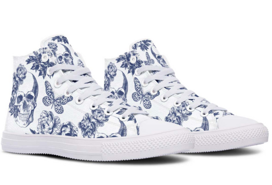 Printed Couple High-top Canvas Shoes