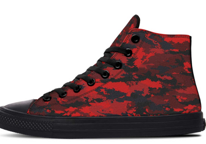 Printed Couple High-top Canvas Shoes