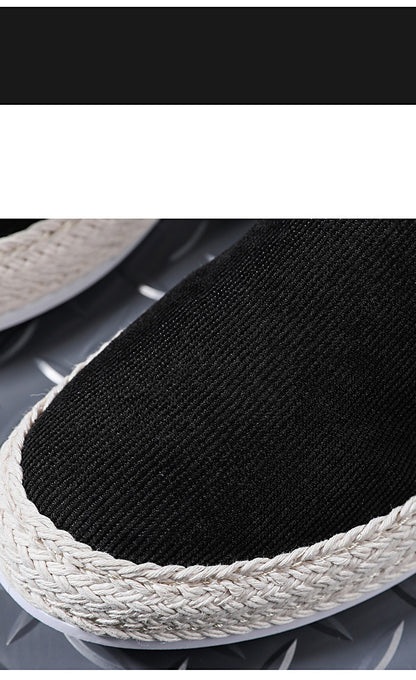 Ice Silk Summer Breathable Thin Canvas Casual Board Shoes Soft Bottom Non-slip All-matching Big Head Shoes