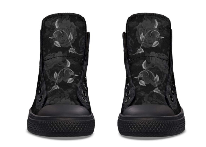 Printed Couple High-top Canvas Shoes