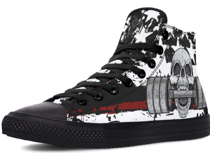 Printed Couple High-top Canvas Shoes