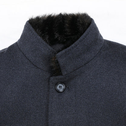 Winter New Down Liner Fur Collar Thickened Windbreaker Jacket