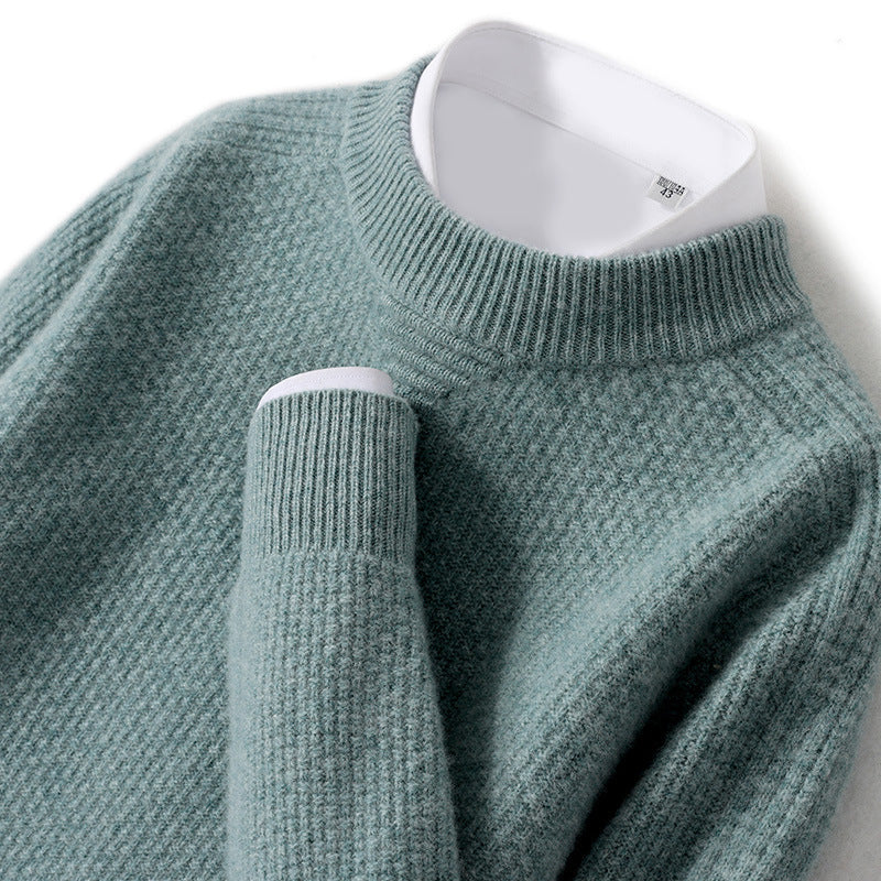 Winter Rhombus Cashmere Sweater Men