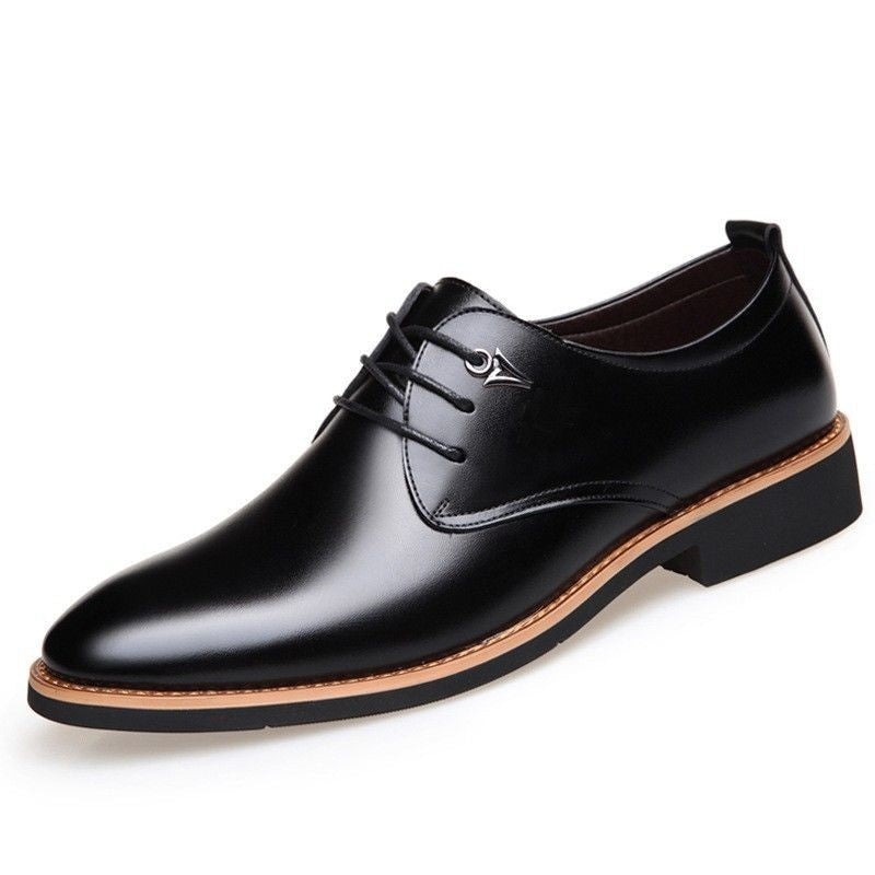 Men's Leather Shoes Inner Height Formal Business Lace-up