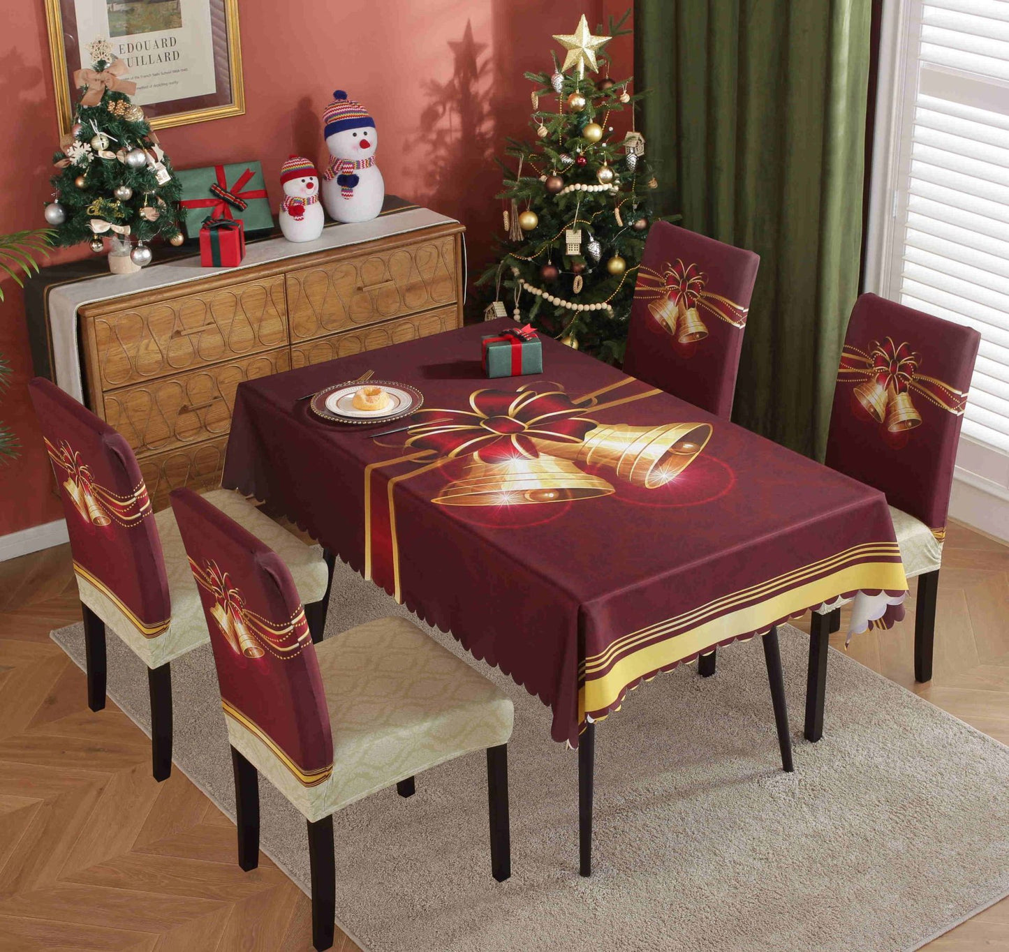 Waterproof And Oil-proof Christmas Tablecloth