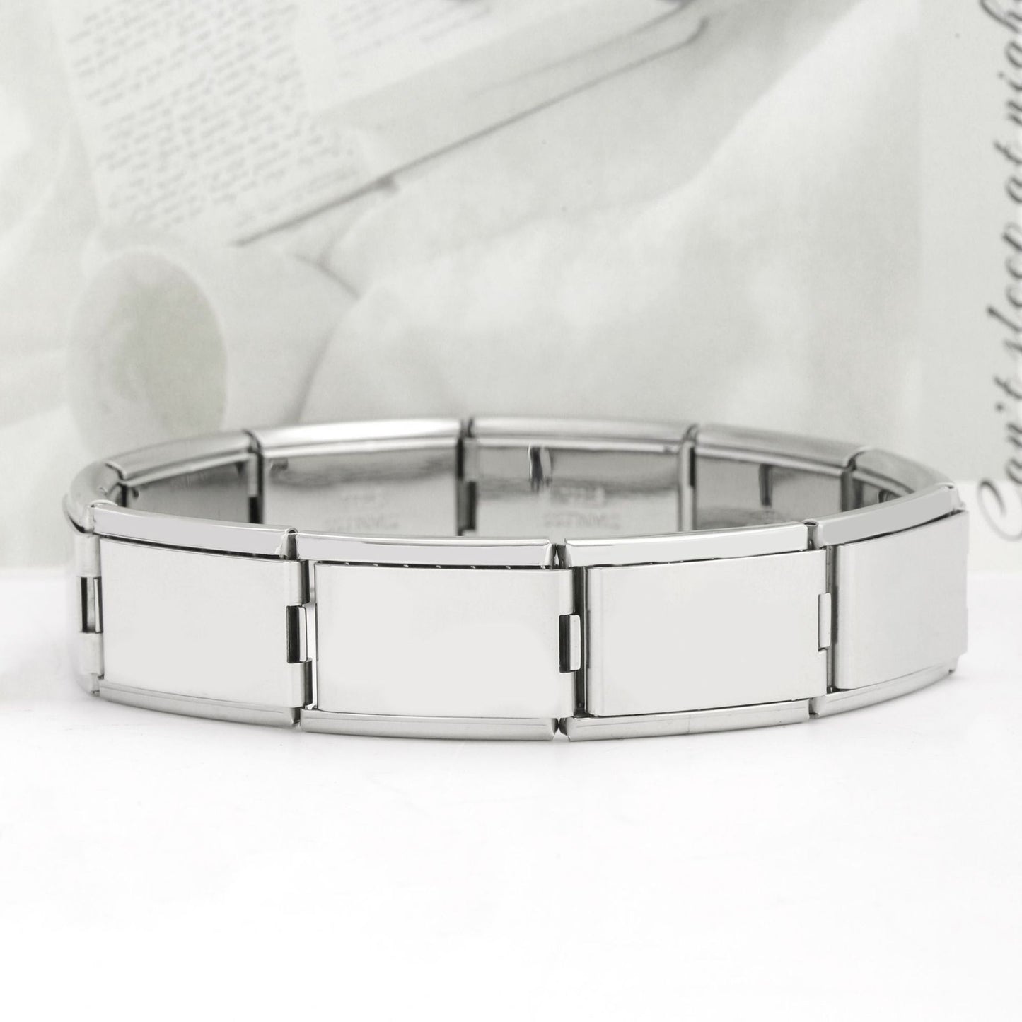 Women's 9mm Italian Elastic Mix Bracelet Fashion Stainless Steel DIY Youth Favorite Accessories