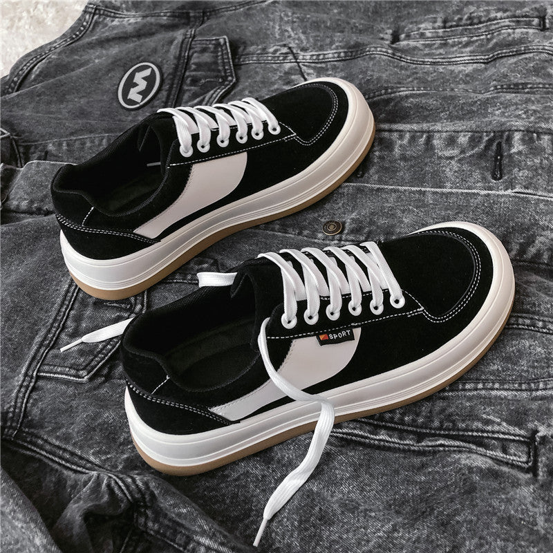 Platform Hong Kong Style Youth Men's Trendy Street Skate Shoes