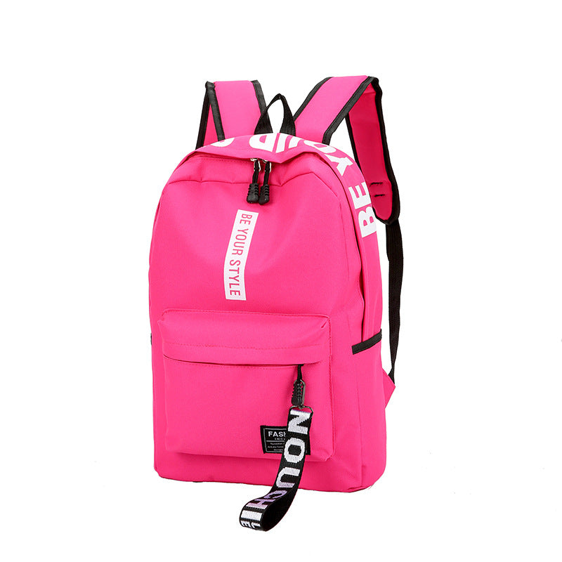 Canvas Large Capacity Fashion Letter Backpack