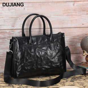 New Genuine Leather Business Bag Handbag