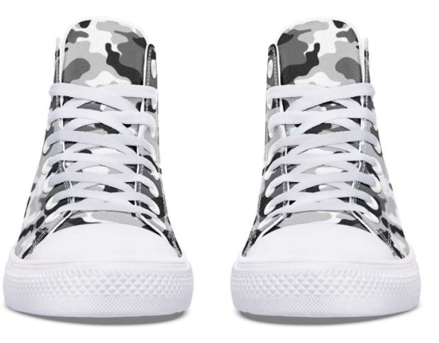 Printed Couple High-top Canvas Shoes