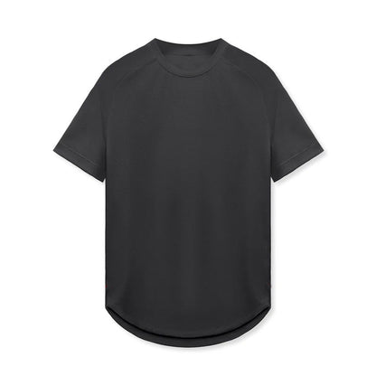 Plus Size Exercise Short Sleeve Men's Mesh Breathable Quick-drying T-shirt