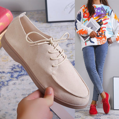 Flat Bottom Slip-on Lazy Casual Retro Small Leather Shoes