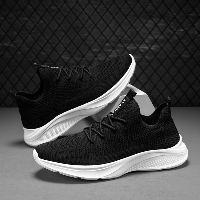 Breathable White Mesh Men's Casual Sneaker