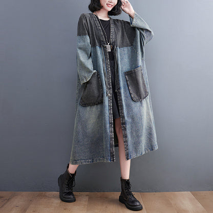 Women's Loose Long Sleeve Dress And Coat