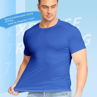 Men's Short-sleeved T-shirt Plus Size Sports Running Quick Drying Clothes