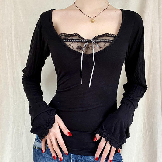 Slim Bottom Long-sleeved T-shirt Top