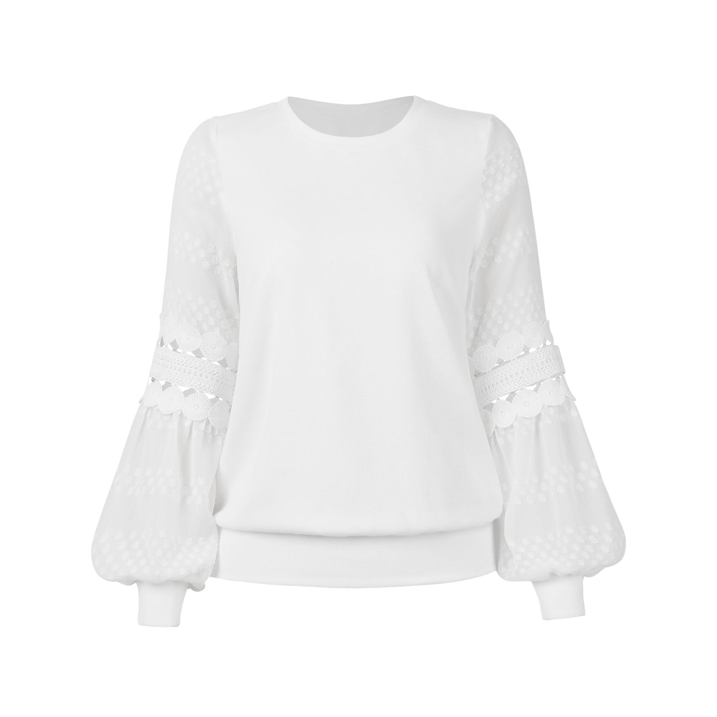 Women's Fashion Long Sleeve Round Neck Pullover Top