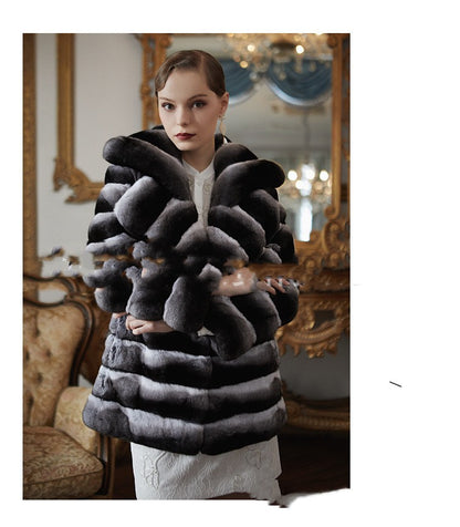 Mink Coat For Women's Warm And Medium Length