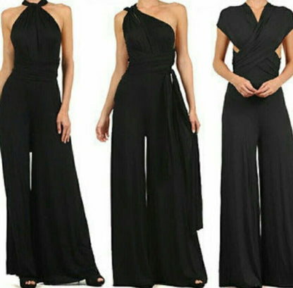 Women's Multi-rope Cross Bandage Jumpsuit