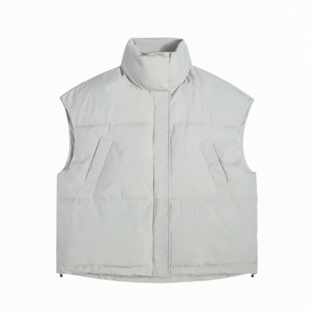 Stand-up Collar Cotton-padded Vest Winter Loose All-match Cotton Coat