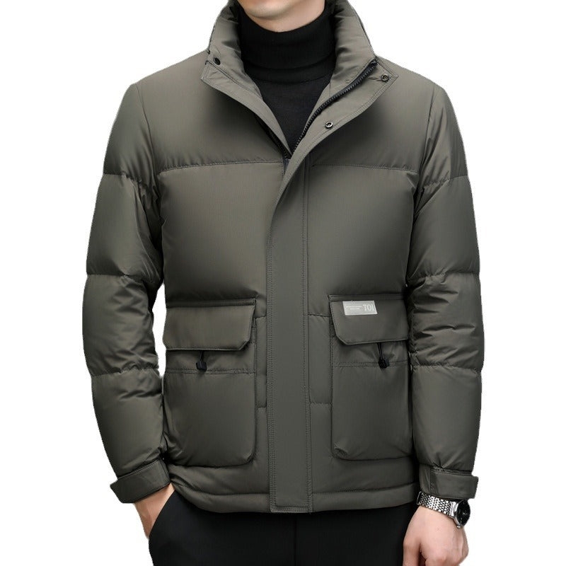 High Sense Stand-up Collar Down Jacket Men's Winter