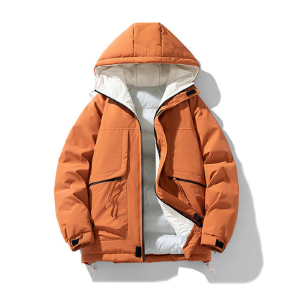 Korean Style Hooded Padded Jacket Men