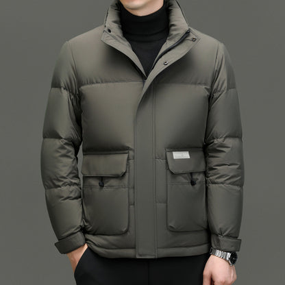 High Sense Stand-up Collar Down Jacket Men's Winter