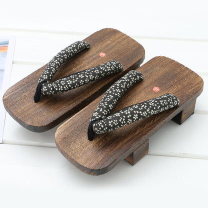 Men's Japanese Kimono Geta Clogs Bench