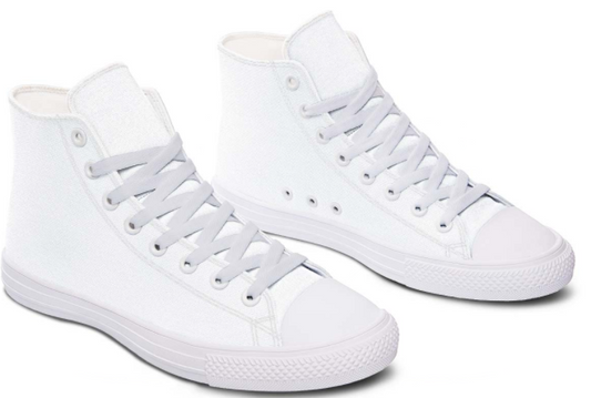 Printed Couple High-top Canvas Shoes