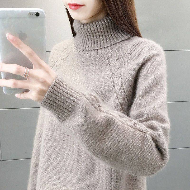 Women's Idle Style Turtleneck Sweater