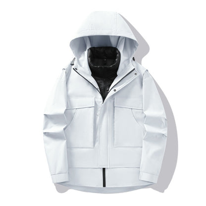 Three-in-one Removable Outdoor Work Clothes Windbreaker Jacket