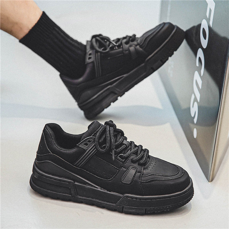 Black American Retro Platform Sports Board Shoes