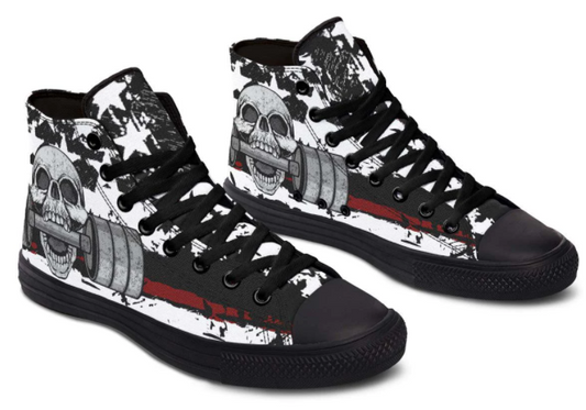 Printed Couple High-top Canvas Shoes