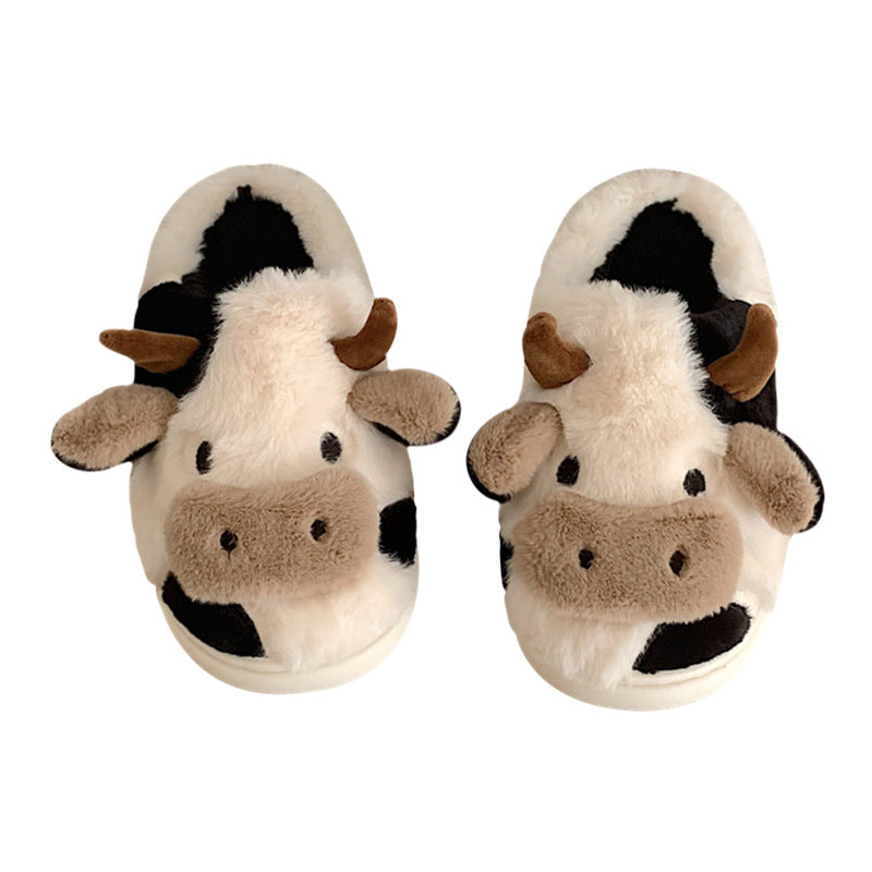 Cute cow slippers for women